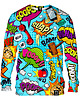 bluza bez kaptura damska Bluza Bez Kaptura Damska DR.CROW Komiks Blue