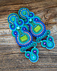 kolczyki soutache Orientalne kolczyki sutasz