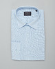 koszule męskie Koszula męska lniana lentini 00387 błękit classic fit