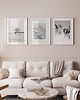 plakaty Plakaty czarno-białe minimalistyczne zestaw 3 szt. 30x40 cm