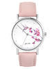 zegarki damskie Zegarek - Koliber, oznaczenia - pudrowy róż