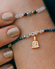bransoletki z kamieni naturalnych Bransoletka z Buddą, lapis lazuli, kamieniem księżycowym i amazonitem