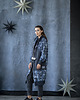 bluza z kapturem damska Płaszcz/Bluza Kangurka Denim