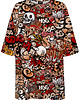 t-shirt damskie DR.CROW T-shirt Damski Oversize Graffiti Skull