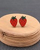 kolczyki drewniane Kolczyki drewniane TRUSKAWKI