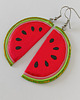 kolczyki z masy plastycznej Brokatowe Kolczyki Arbuzy