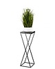 kwietniki Kwietnik Metalowy Stripes Black 70 cm