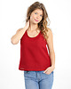 topy damskie Lniany top WILLOW red wine