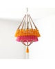 lampy wiszące Boho Lampa Abażur z Chwostami-Katja Słoneczna Fuksja