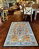 dywany Dywan Vintage w Panterę Śnieżną Błękitny Unikat 120x180 cm Safari
