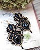 kolczyki soutache Kolczyki sutasz Black Royal