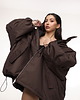 kurtki damskie Kurtka typu bomber oversize praline