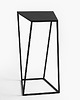 meble - stoły i stoliki - stoliki kawowe Asymetryczny stolik boczny wysoki Zak 30 - czarny metal