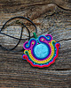 komplet biżuterii Etniczny wisiorek soutache