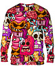 bluzy męskie Bluza Bez Kaptura Męska DR.CROW Dessert Monsters