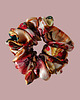gumki do włosów Gumka jedwabna, scrunchie, frotka jesienne kwiaty MAXI