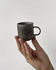 kubki Filiżanka espresso RUSTY GOLD grafit  80 ml okrągłe ucho