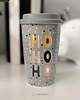 kubki Kubek porcelanowy z pokrywką silikonową Ho Ho Ho 400 ml - uroczy prezent