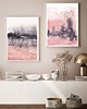 plakaty Plakat Blush 2 Pejzaż abstrakcyjny malowany akwarelą