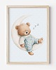 obrazy i plakaty do pokoju dziecięcego Plakat Na Ścianę Dla chłopca Niebieskie misie nr. 12