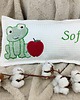 poduszki do pokoju dziecka Personalizowany prezent dla dziecka - imienna poduszka z żabką