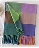 szale damskie Szalik Damski szal chusta kolorowy ciepły w kratę