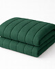 tekstylia - różne Kołdra bezposzewkowa bawełniana, butelkowa zieleń - 200x200cm