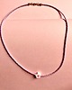 chokery Rozowy Choker z koralików