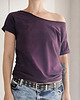 t-shirt damskie Bakłażanowy Oversize