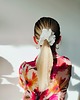 gumki do włosów Gumka jedwabna, scrunchie, frotka white lotus MAXI