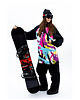 bluza z kapturem damska Damska Bluza Snowboard DR.CROW Psychodelic