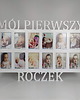 ramki na zdjęcia Ramka na zdjęcia z napisem MÓJ PIERWSZY ROCZEK 12 zdjęć  10x15