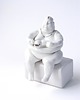 figurki i rzeźby Porcelanowa Figurka, Pływaczka Na Basenie