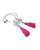 kolczyki chwosty Kolczyki chwosty Alloys Collection - koła /flower/hot pink