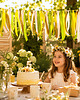 dodatki - różne Letnia Girlanda na baby shower, urodziny -wstążki na sznurku - 1m