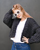 kardigany damskie krótki rozpinany sweter kardigan organic merino