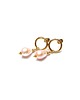 kolczyki pozłacane Kolczyki pozłacane Pearls [peach] perły vol. 26 