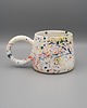 kubki Ceramiczny kubek z okrągłym uszkiem
