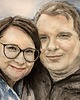 obrazy Portret Podwójny A3 na zamówienie malowany ze zdjęć