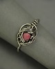 pierścionki - różne Pierścionek regulowany rodonit wire wrapping