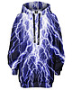 bluza z kapturem damska Bluza Oversize Tunika DR.CROW Lightnight
