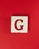magnesy Ceramiczny magnes, czerwona literka G