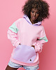 bluza z kapturem damska Pastelowa damska bluza PEEPE