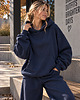 bluza z kapturem damska Bluza Hoodie  -  Navy Blue