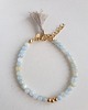 bransoletki z kamieni naturalnych Bransoletka UNO akwamaryn, lniany chwost