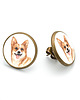 kolczyki - inne Kolczyki sztyfty WELSH CORGI rasowy pies