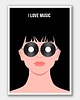 plakaty Plakat I Love Music