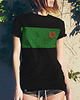 t-shirt damskie Koszulka damska panelowa MAPA czarna