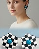 kolczyki z masy plastycznej Kolczyki Kwiatki Chess