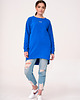 bluza bez kaptura damska Crew Neck Blue